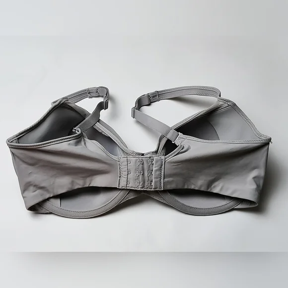 Bali Classic Gray Underwire Bra Adjustable Size 36D - Picture 2 of 7
